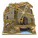Nativity wind mill with river and village 16x18x11cm s1