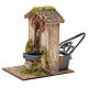 Electric fountain for nativities with roofing 15x10x13cm s2