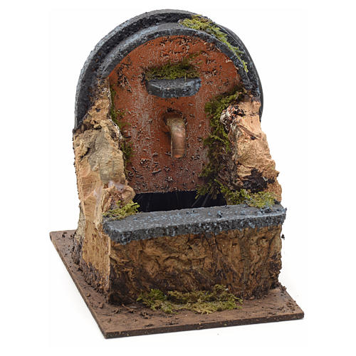 Electric nativity fountain measuring 15x10x12cm with arch 1