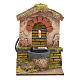 Fountain for nativities with roofing and arch 14x10x12cm s1