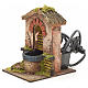Fountain for nativities with roofing and arch 14x10x12cm s2