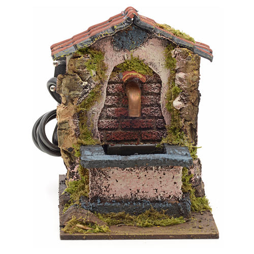 Electric fountain for nativities 14x10x14cm 1