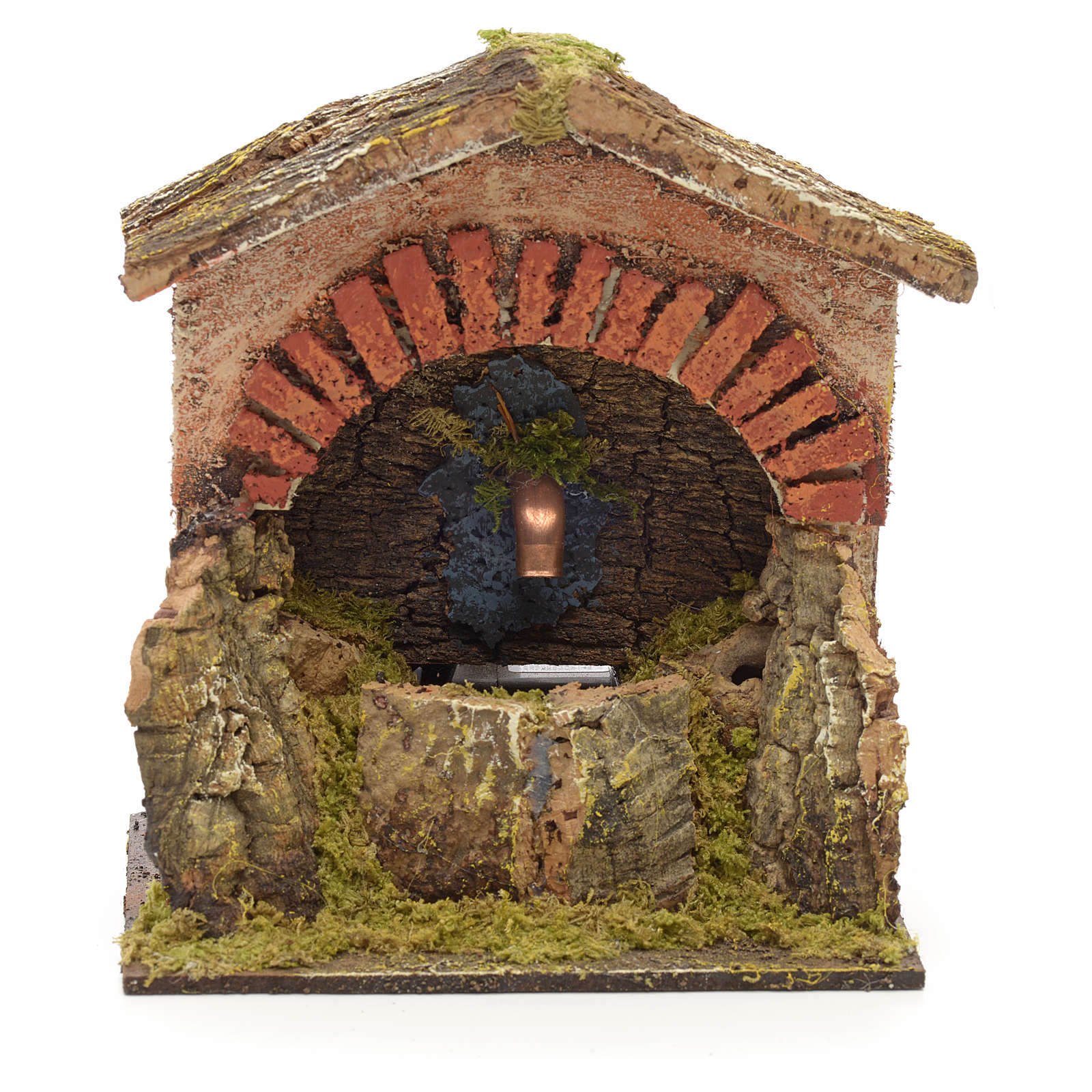 Nativity fountain, arch shaped with rocks 15x13x11cm online sales on