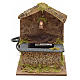 Nativity fountain with roofing in cork 13x9x12cm s1