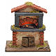 Nativity accessory, electric wood-fired oven with red roofing 14 s1