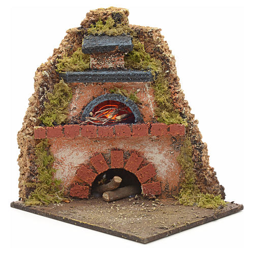 Forno a legna presepe ad angolo 14x12x10 cm 1
