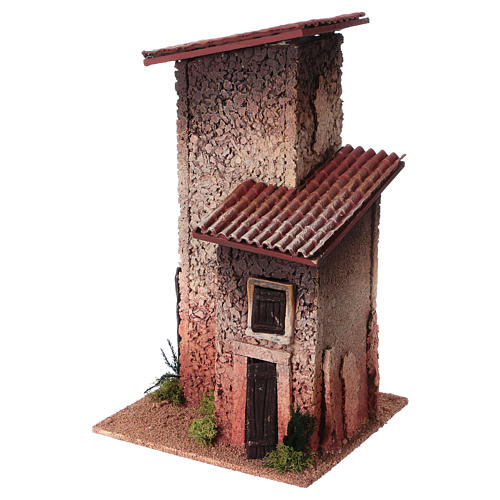 Casa rural de dois andares miniatura 33x18x18 cm 2