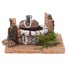 Häuser, Szenen und Geschäfte für Krippe: Brunnen aus Terrakotta arabischer Stil 5x12x12 cm