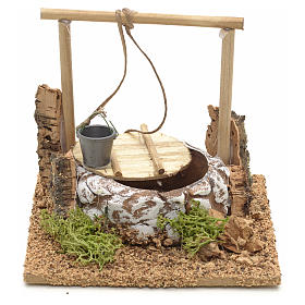 Häuser, Szenen und Geschäfte für Krippe: Arabischer Schacht aus Terrakotta 10x12x12cm