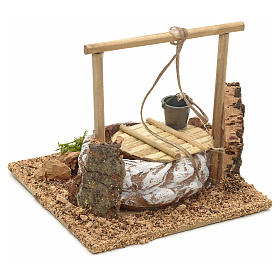 Häuser, Szenen und Geschäfte für Krippe: Arabischer Schacht aus Terrakotta 10x12x12cm