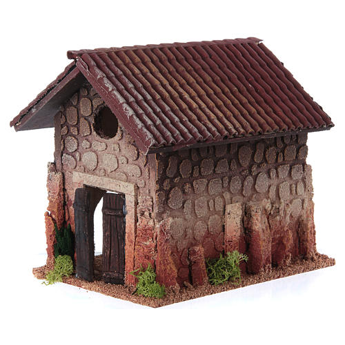 Nativity setting, rural house, northern style 19x15x20cm 2