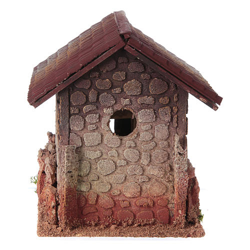 Nativity setting, rural house, northern style 19x15x20cm 4