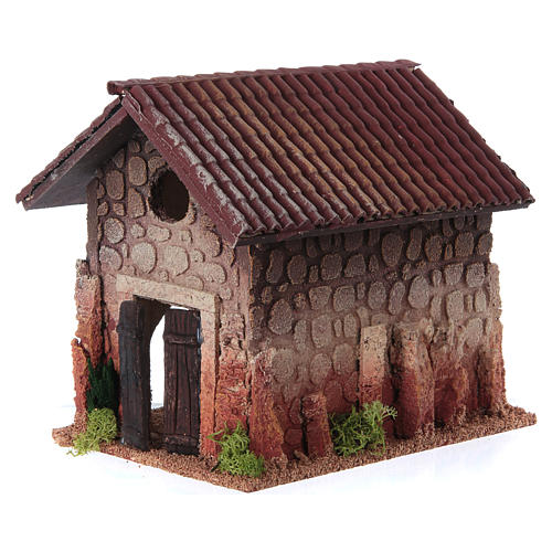 Casa rural estilo nórdico presépio 19x15x20 cm 2