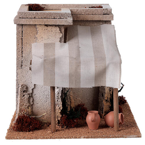 Maison arabe en miniature avec atelier du potier crèche 1