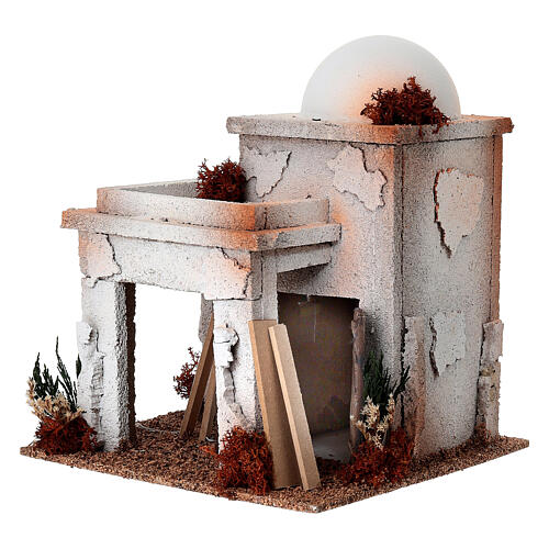 Nativity setting, Arabian house with carpenter workshop 2