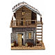 Maison de montagne en miniature pour crèche 20x20x27 s1