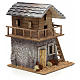 Maison de montagne en miniature pour crèche 20x20x27 s2