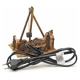 Nativity accessory, electric tripod fire pit