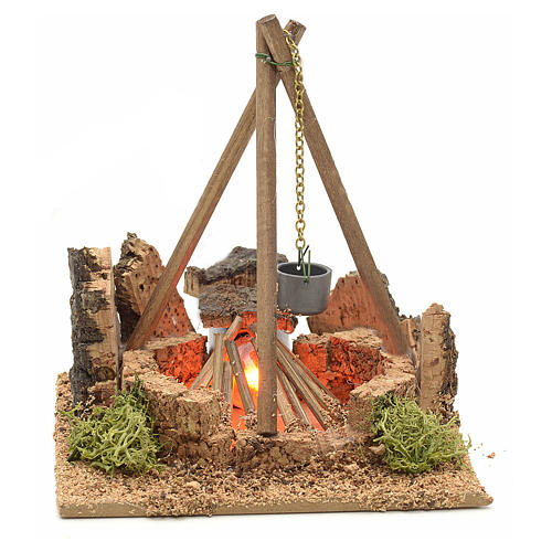 Nativity accessory, electric tripod fire pit 1