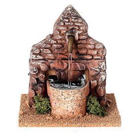 Brunnen aus Terrakotta 13x12x12 cm