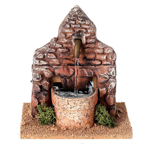 Brunnen aus Terrakotta 13x12x12 cm 1