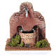 Nativity fountain in terracotta, Arabian style 13x12x12cm s1