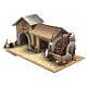 Nativity setting, northern house with moving mill s4