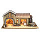 Nativity setting, northern house with moving mill s1