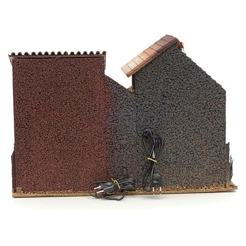 Nativity setting, double house, northern style 4