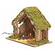 Capanna presepe illuminata tetto a punta 24x32x18 s2