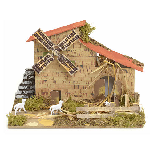 Wind mill for nativities 15x20x10cm 1
