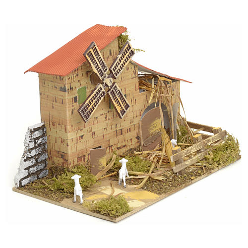 Wind mill for nativities 15x20x10cm 2