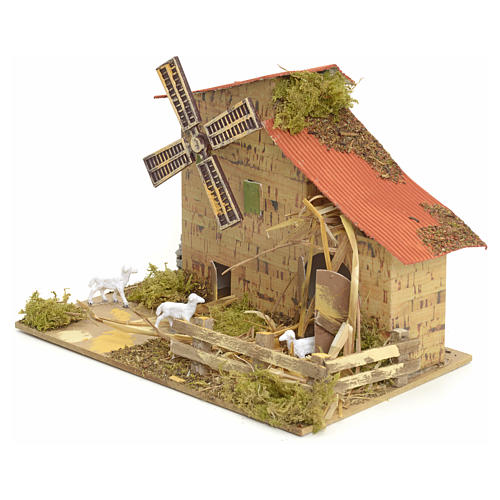 Wind mill for nativities 15x20x10cm 3