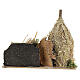 Nativity setting, haystack with sheep 12x20x12cm s4