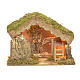 Nativity stable with lights 24x33x18cm s1