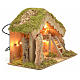 Nativity stable with lights 24x33x18cm s2