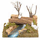 Nativity setting, bridge on stream with bird 13x16x13cm s1