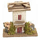 Nativity setting, rustic house with rocks and moss 11x11x6cm s1