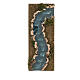 Troço de rio presépio 33x14 cm cortiça e madeira s3