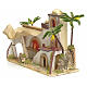 Nativity setting, stuccoed Arabian house with jute curtain 30x43 s2