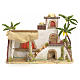 Maison arabe en miniature stucquée avec tente 30x43x18 s1