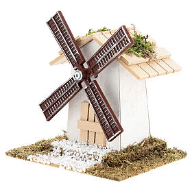 Electric wind mill for nativities 12x13x9cm