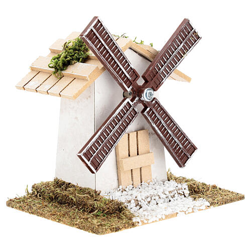 Electric wind mill for nativities 12x13x9cm 3