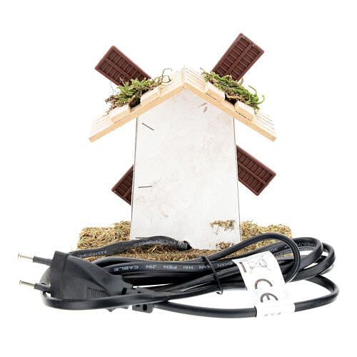 Electric wind mill for nativities 12x13x9cm 4