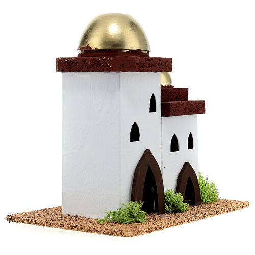 Maison arabe double en miniature pour crèche 14cm 3