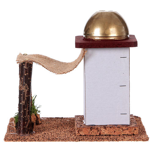 Maison arabe en miniature pour crèche avec tente 14cm 4