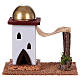 Maison arabe en miniature pour crèche avec tente 14cm s1