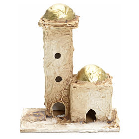 Maisons, milieux, ateliers, puits: Décor crèche maison arabe 16x10x6
