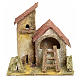 Nativity setting, farmhouse in stuccoed wood s1