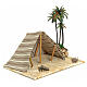 Nativity setting, Arabian tent with palms 22x32x24cm s2